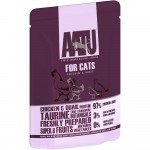 AATU паучи для кошек с курицей и перепелом, AATU FOR CATS CHICKEN & QUAIL, 85г